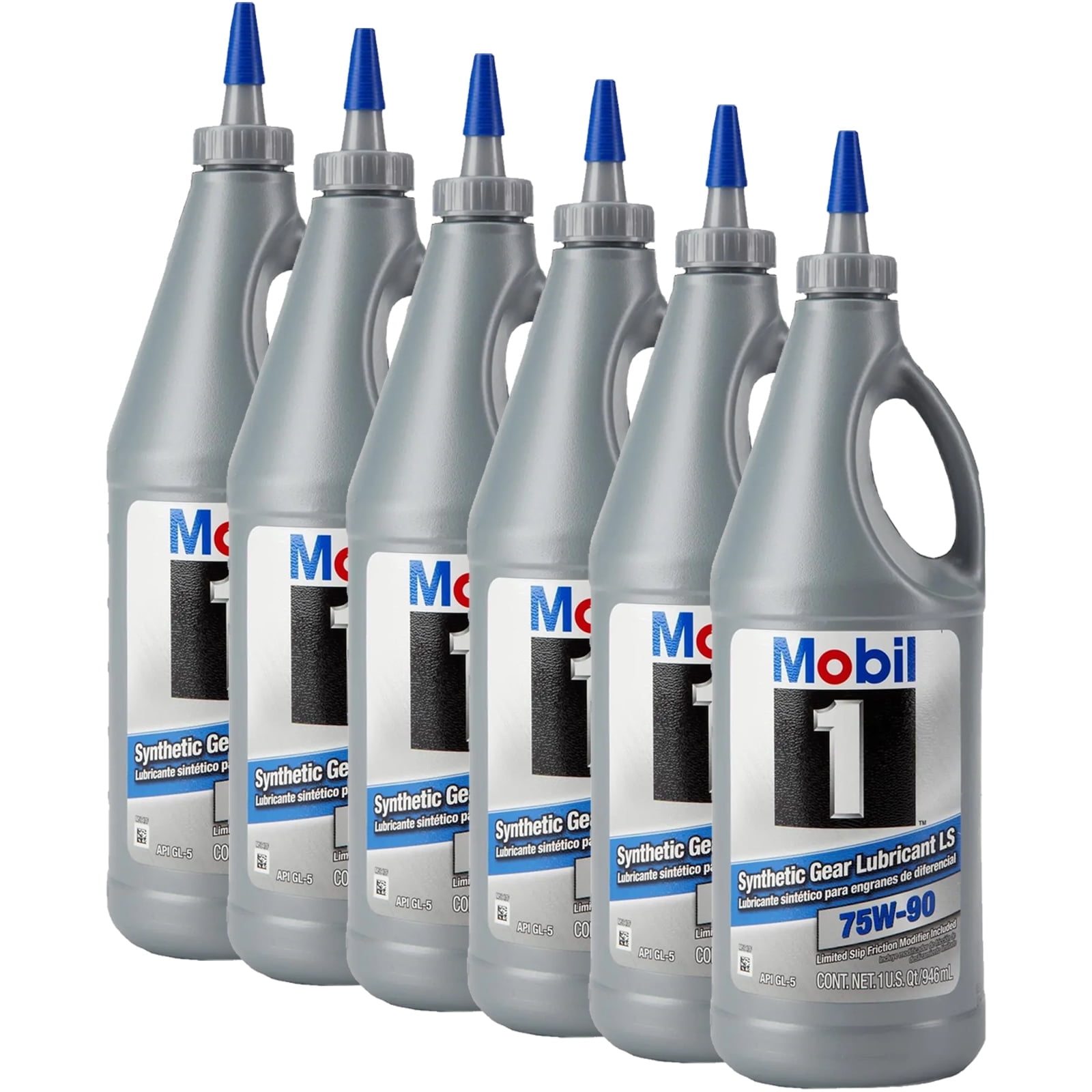 Mobil 1, Full Synthetic Gear Lubricant, 75W-90, 1 Quart, 6 Pack