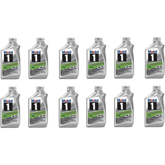 Mobil 1 121218 0W-30 ESP Motor Oil - 1 Quart (12 Pack)