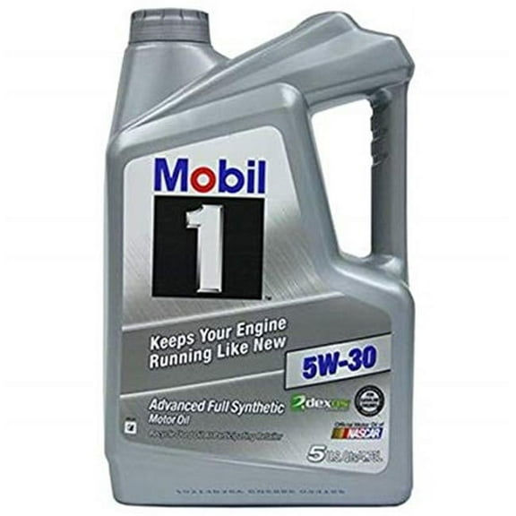 Mobil 1 5 qt. 5W30 Synthetic Oil Bottle