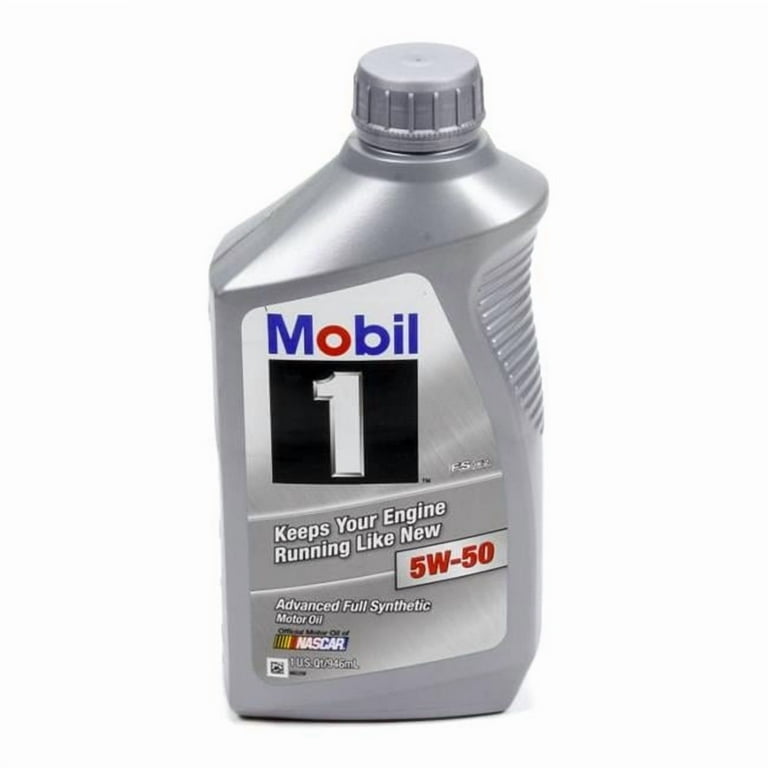 Mobil 1 5w50 Synthetic Oil 1 Qt. FS X2 - Walmart.com