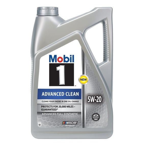 Mobil 1 Advanced Clean Full Synthetic Motor Oil 5W-20, 5 Quarts