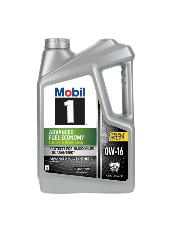Mobil 1 Advanced Fuel Economy Full Synthetic Motor Oil 0W-16, 5 Quart