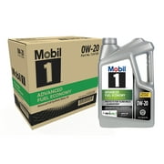 Mobil 1 Advanced Fuel Economy Full Synthetic Motor Oil 0W-20, 5 Quart (Pack of 3)