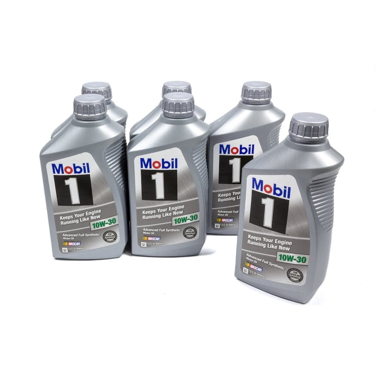 Mobil 1 Advanced Full Synthetic Motor Oil 10W-30, 1 Quart (6ct