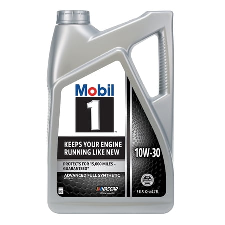 Mobil 1 Advanced Full Synthetic Motor Oil 10W-30, 5 Quart