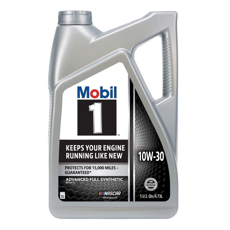 Mobil 1 Advanced Full Synthetic Motor Oil 10W-30, 5 Quart