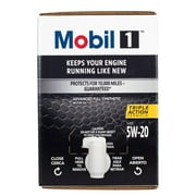 Mobil 1 Advanced Full Synthetic Motor Oil 5W-20, 12 Quart