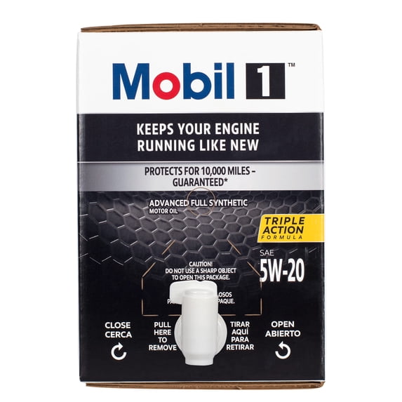 Mobil 1 Advanced Full Synthetic Motor Oil 5W-20, 12 Quart