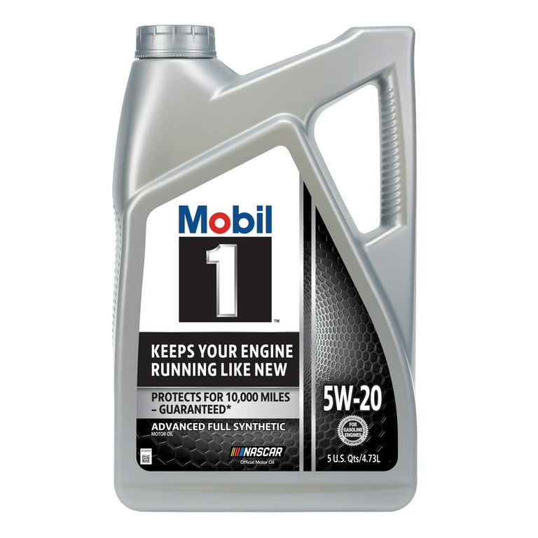 Mobil 1 Advanced 5W-20 Full Synthetic Motor Oil, 5 Quart