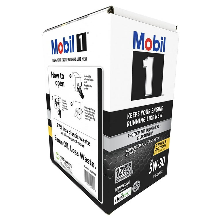 Mobil 1 Motor Oil, 5W 30, Fully Synthetic - 1 qt bottle