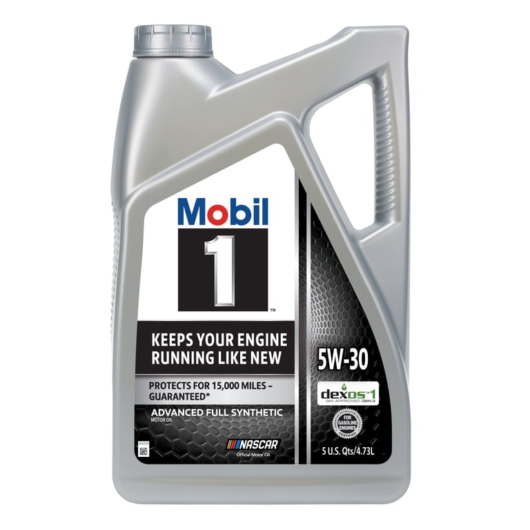 Mobil 1 5w30 Synthetic Oil 5 Quart Bottle
