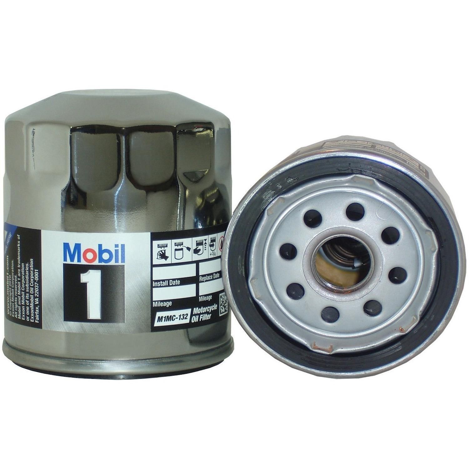 Mobil 1 Chrome Motorcycle Oil Filter