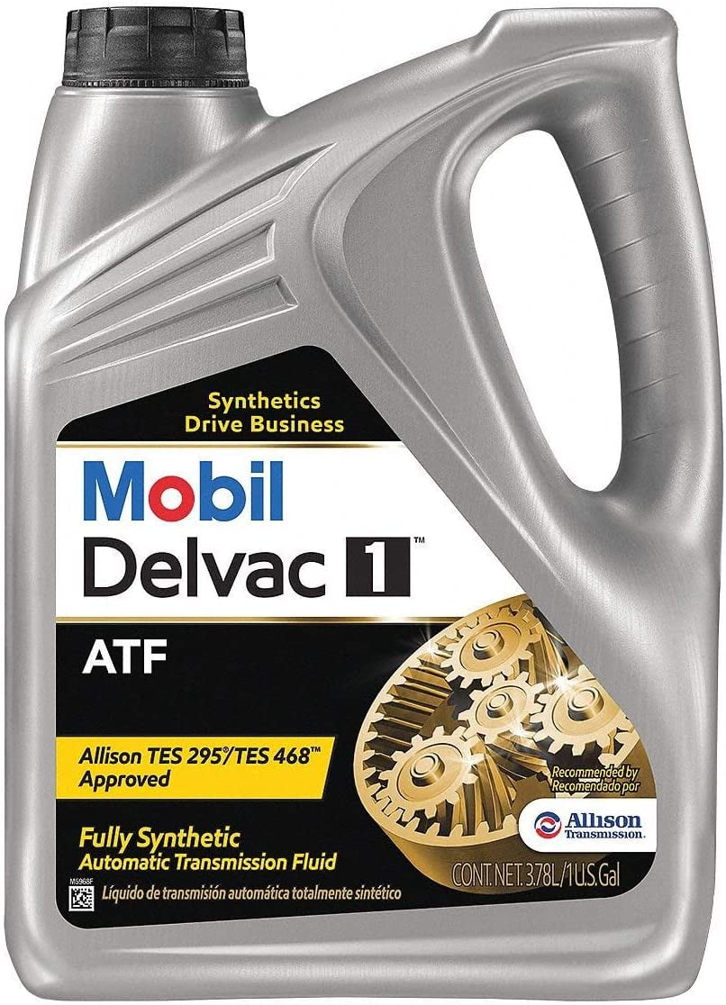 Mobil 1 Delvac Synthetic Automatic Transmission Fluid, 1 gal (Pack of 4)