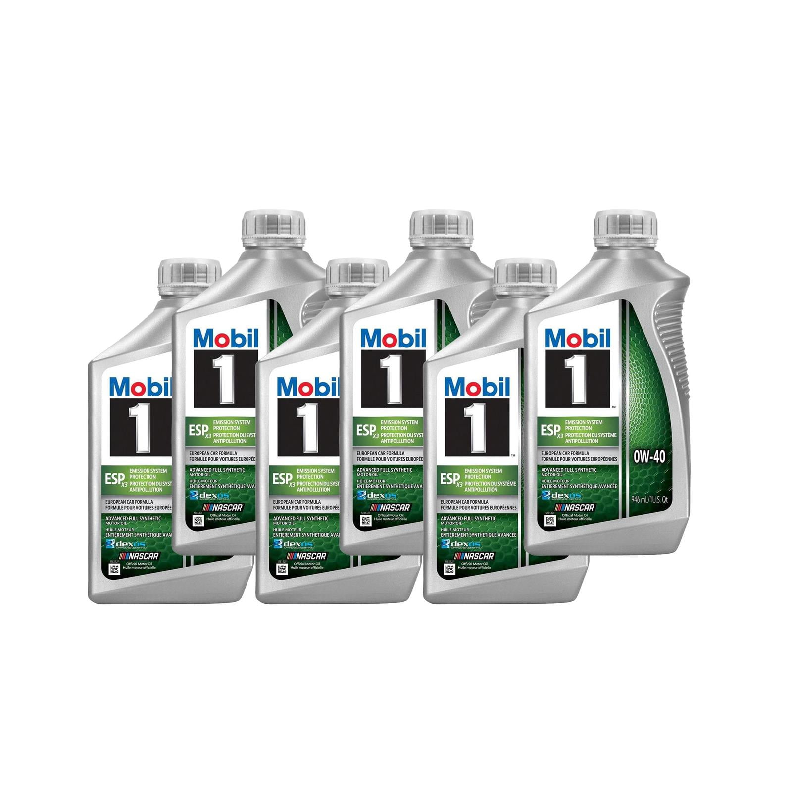 Mobil 1 124798 ESP X3 0W-40 Advanced Full Synthetic Oil, 6 Quarts