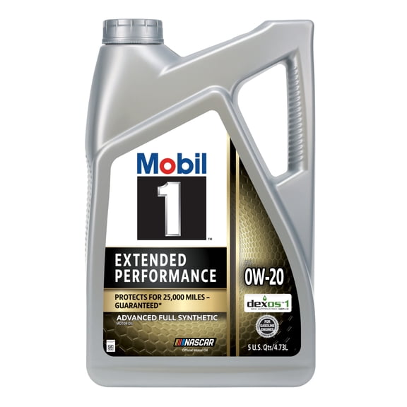 Mobil 1 Extended Performance Full Synthetic Motor Oil 0W-20, 5 Quart