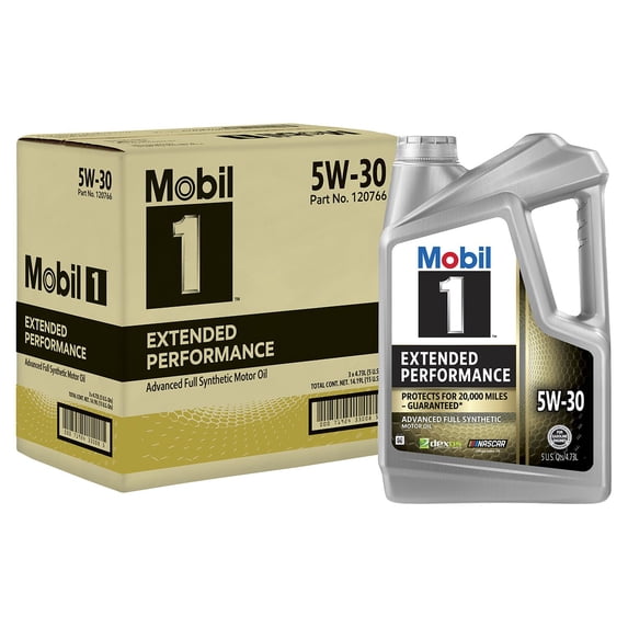 Mobil 1 Extended Performance Full Synthetic Motor Oil 5W-30, 5 Quart (3 Pack)