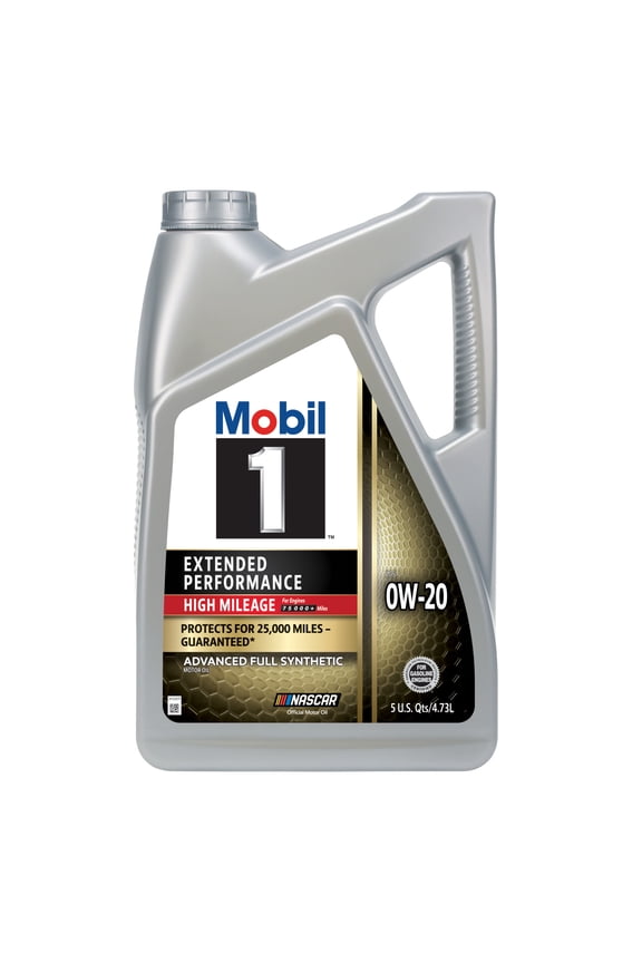 Extended Performance High Mileage Full Synthetic Motor Oil 0W-20, 5 Quart