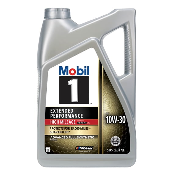Mobil 1 Extended Performance High Mileage Full Synthetic Motor Oil 10W-30, 5 Quart