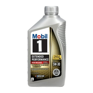 Mobil 1 Extended Performance High Mileage Full Synthetic Motor Oil 5W-30, 1 Quart