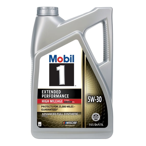 Mobil 1 Extended Performance High Mileage Full Synthetic Motor Oil 5W-30, 5 Quart