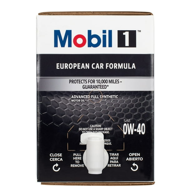 Mobil 1 FS 0W-40 Synthetic Motor Oil, European Car Formula, 12