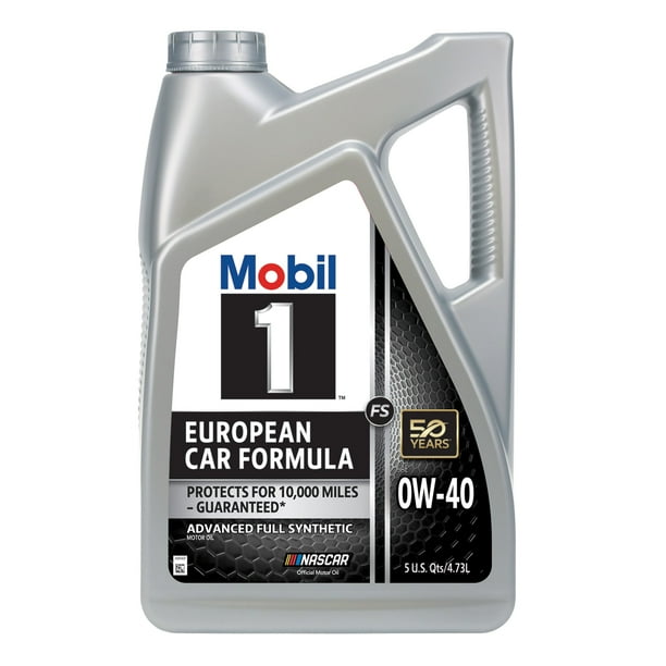 Mobil 1 FS European Car Formula Full Synthetic Motor Oil 0W-40, 5