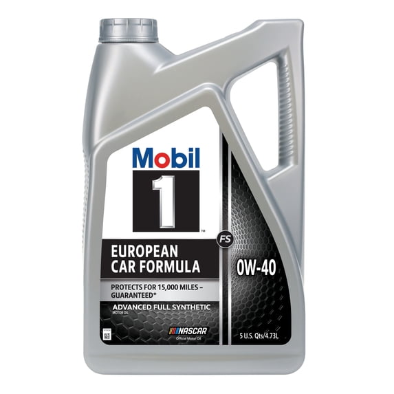 Mobil 1 FS European Car Formula Full Synthetic Motor Oil 0W-40, 5 Quart