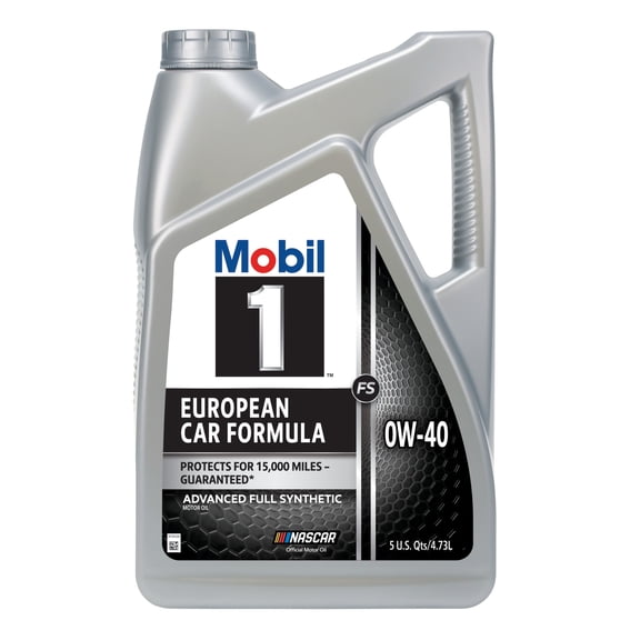 Mobil 1 FS European Car Formula Full Synthetic Motor Oil 0W-40, 5 Quart