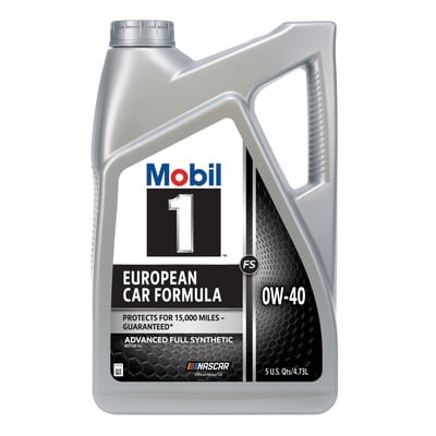 Mobil 1 FS European Car Formula Full Synthetic Motor Oil 0W-40, 5 Quart