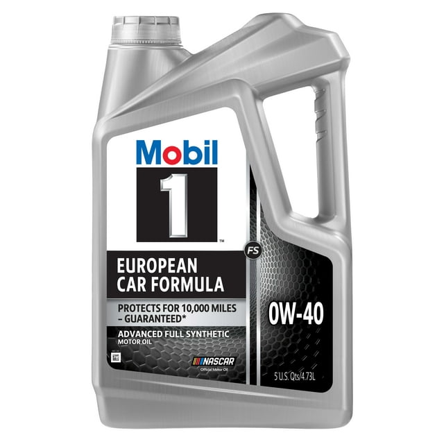 Mobil 1 FS European Car Formula Full Synthetic Motor Oil 0W-40, 5 Quart