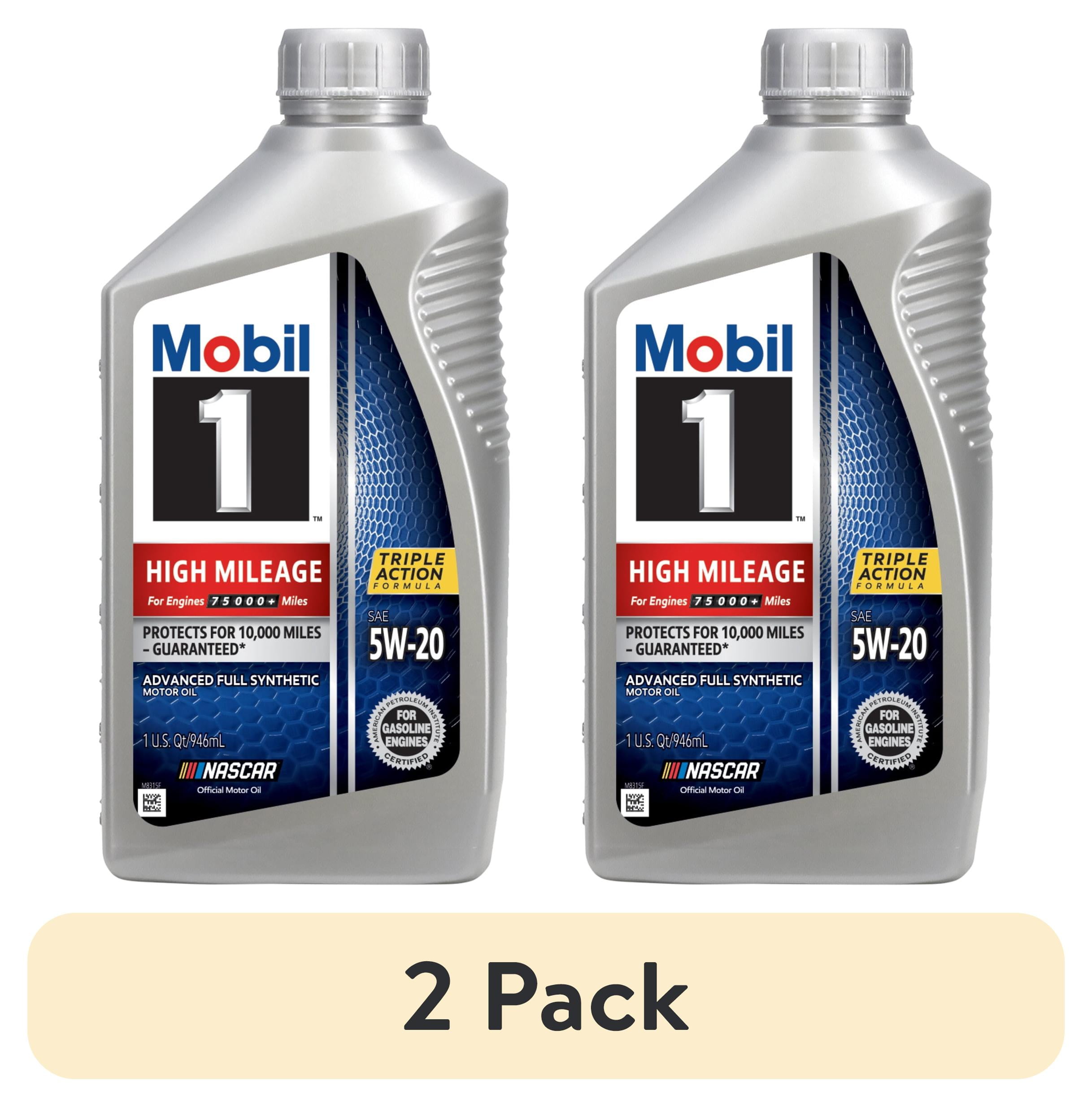 Mobil 1 5W20 High Mileage Oil 5 Qt Bottle Mobil 1 5W20 High Mileage Oil 5 Qt Bottle