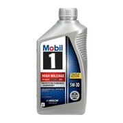 Mobil 1 High Mileage Full Synthetic Motor Oil 5W-30, 1 Quart