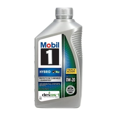 Mobil 1 Hybrid 0W-20 Advanced Full Synthetic Motor Oil, 1 Quart