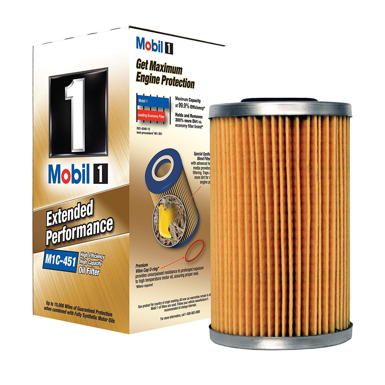 Mobil 1 M1C-451A Extended Performance Oil Filter Fits select: 2009-2014 VOLKSWAGEN JETTA, 2012-2014 VOLKSWAGEN PASSAT