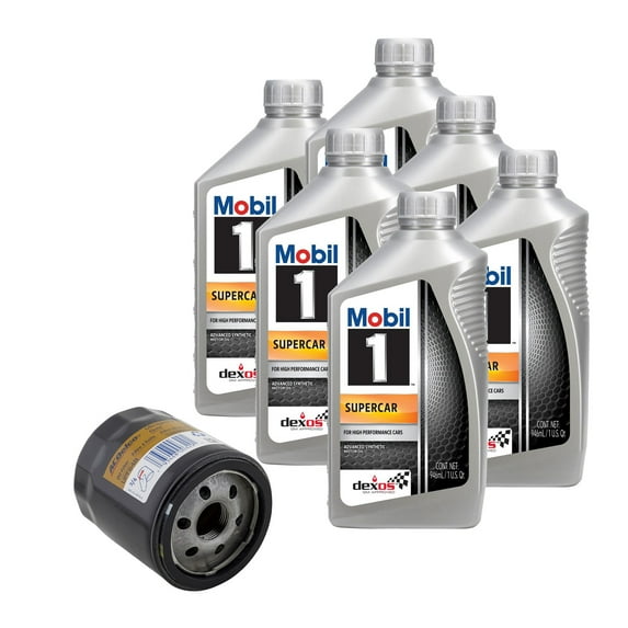 Mobil 1 Supercar Full Synthetic Motor Oil, 5W-50 w/ UPF64R Filter