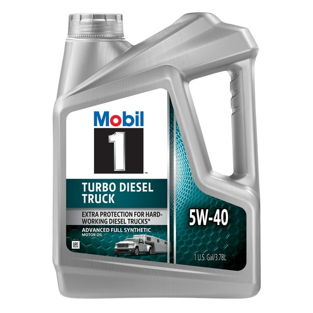 Mobil 1 Turbo Diesel Truck Full Synthetic Motor Oil 5W-40, 1 Gallon