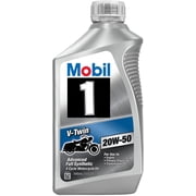 Mobil 1 V-Twin Synthetic Motor Oil 20W-50, 1 qt (Pack6)