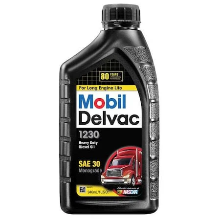 Mobil 122989 Mobil Delvac 1230, Diesel Engine, 30W, 1 Qt.