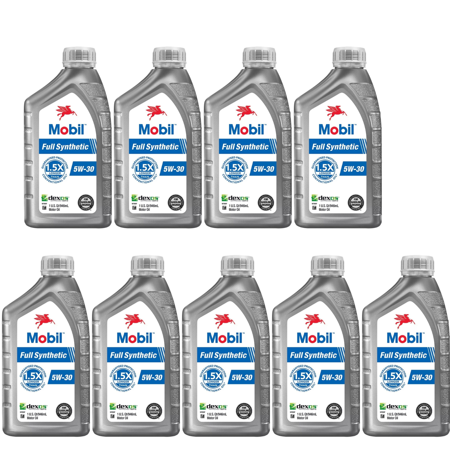 Mobil 125195 Full Synthetic Motor Oil 5W-30 Pack of 9
