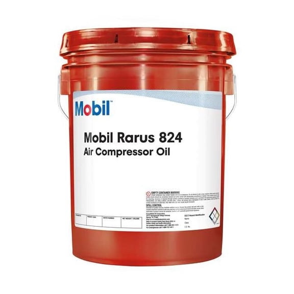 Mobil Mobil Rarus 824, Compressor, 5 gal., ISO 32, SAE Grade 10W 100537