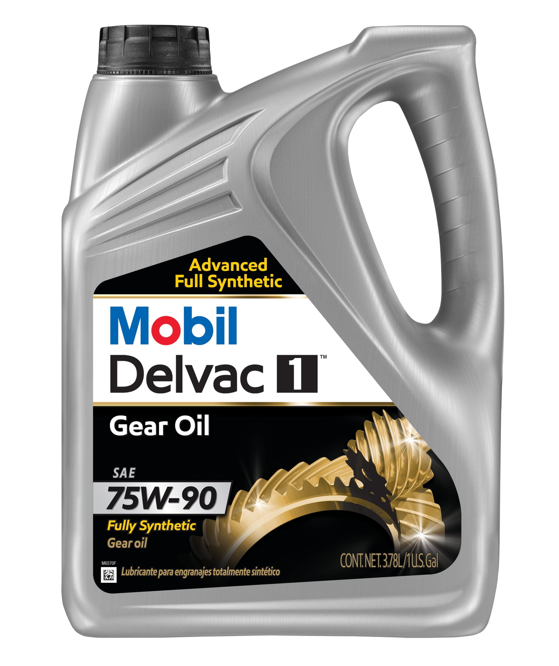 Mobil Delvac 1 Advanced Full Synthetic Gear Lubricant 75W-90, 1 Gallon