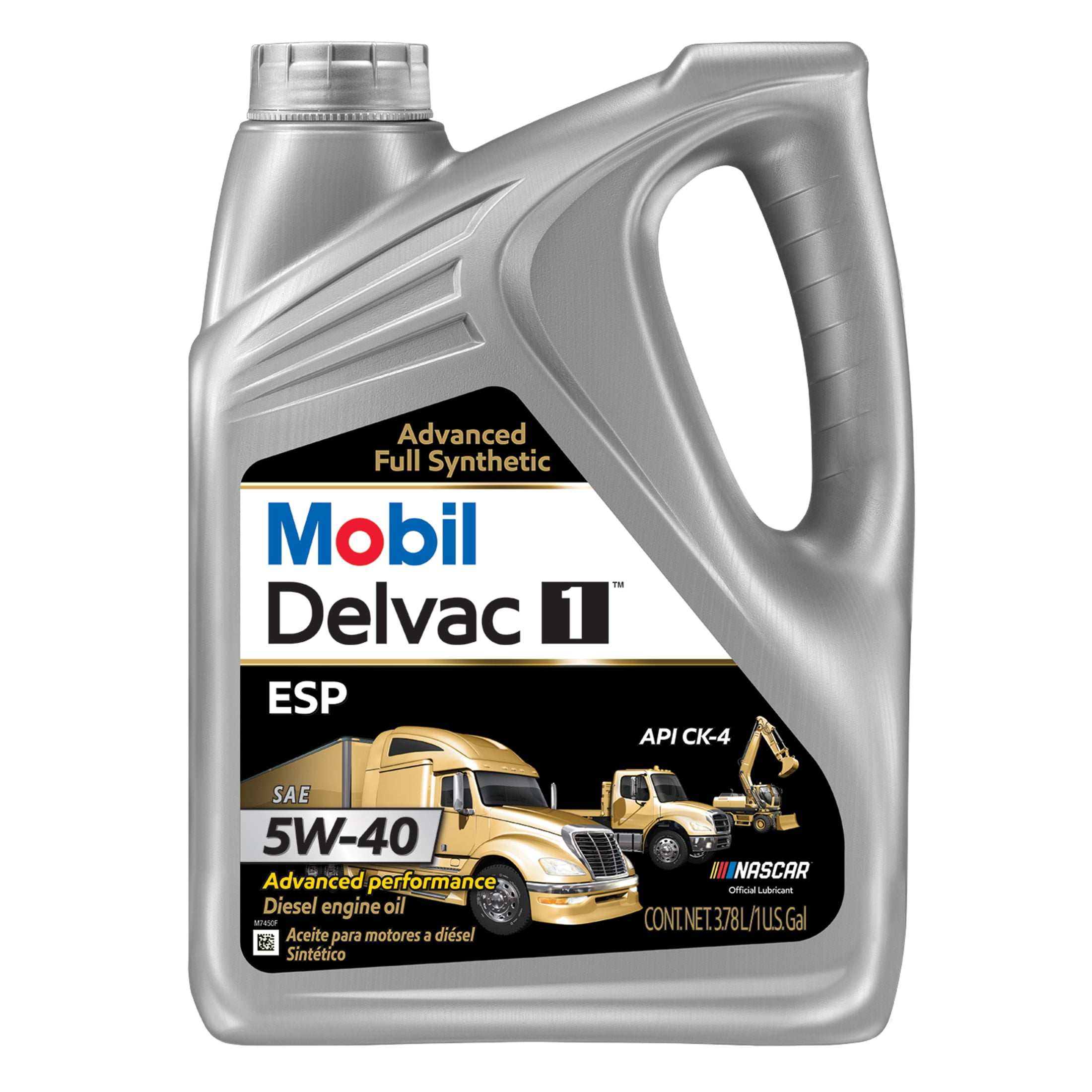Mobil Delvac 1 ESP Heavy Duty Full Synthetic Diesel Engine Oil 5W-40, 1  Gallon 