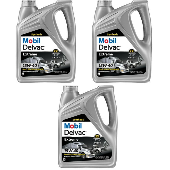 Mobil Delvac Extreme 127098 Premium Syn Diesel Oil, 15W-40 Case/3
