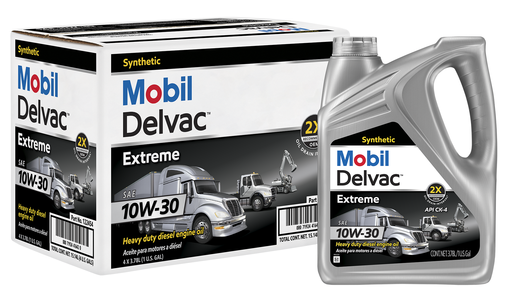 Mobil Delvac Extreme Heavy Duty Full Synthetic Diesel Engine Oil 10W30
