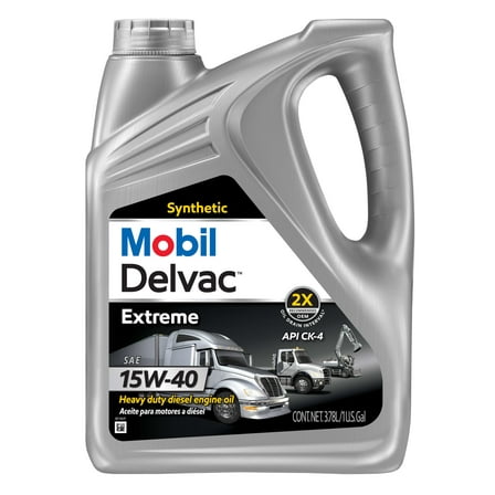 Mobil Delvac Extreme Heavy Duty Full Synthetic Diesel Engine Oil 15W-40, 1 Gallon