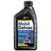 Mobil 120429-6PK Delvac 1300 Super 15W-40 Motor Oil - 1 Quart, Pack of 6