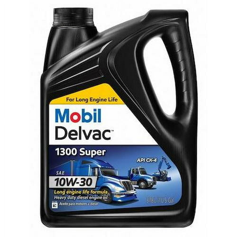 Mobil Engine Oil, 1 gal, Synthetic Blend