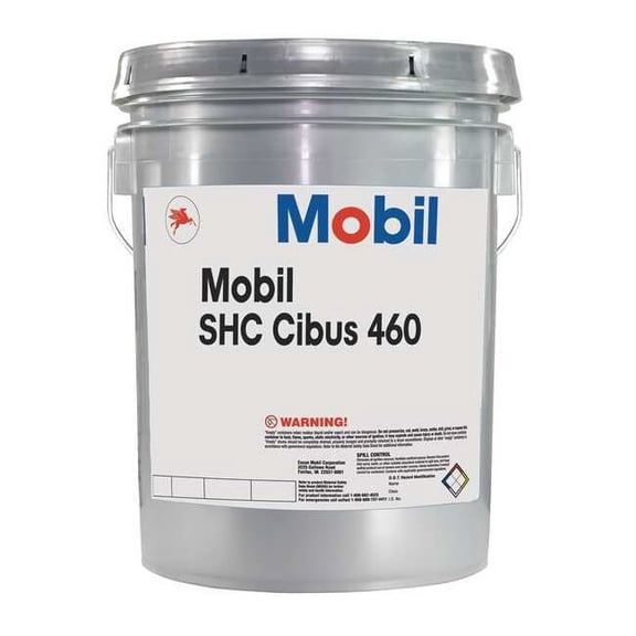 Mobil 5 gal Gear Oil Pail 460 ISO Viscosity, 140 SAE, Amber 104097