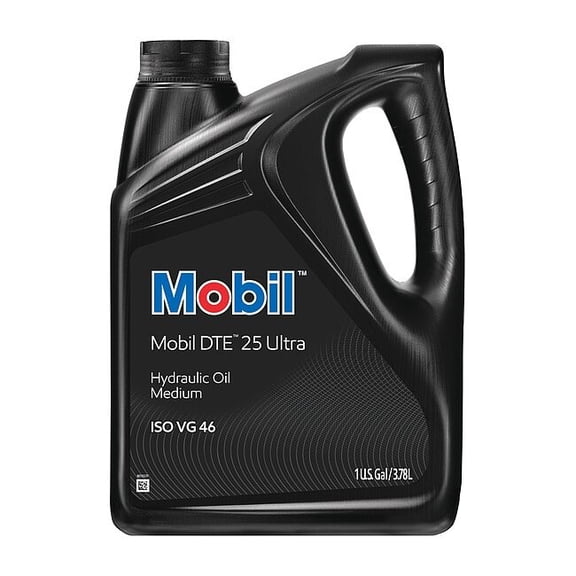 Mobil 1 gal Jug, Hydraulic Oil, 46 ISO Viscosity, Not Specified SAE, 4 PK 125365