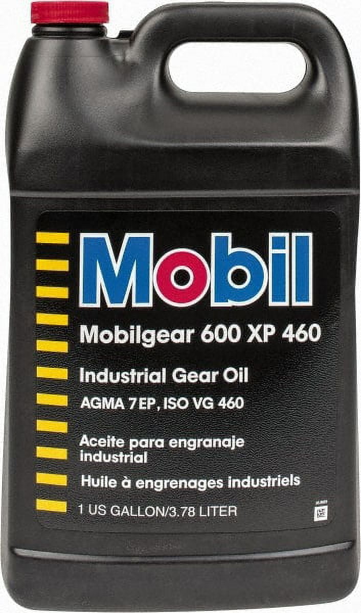 Mobil ISO VG 460 Industrial Mineral Gear Oil Bottle, 1 Gallon